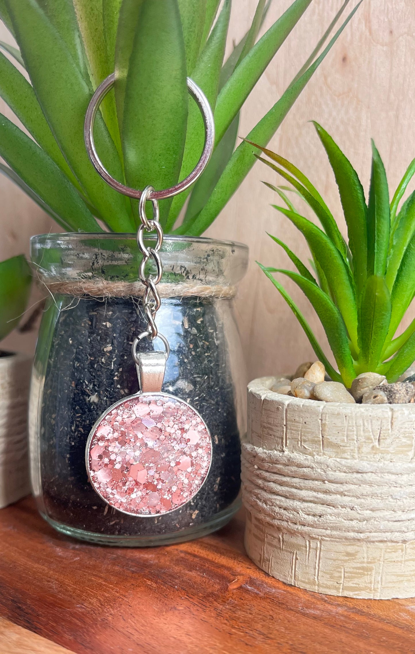 Porte clé rose